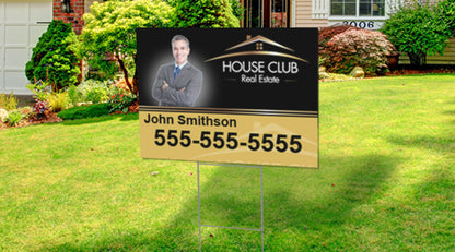 Yard Sign With H-Stake